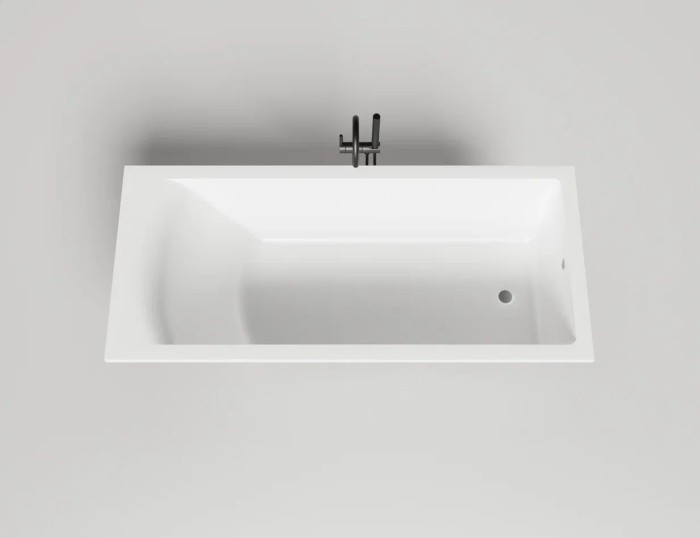 Ванна встраиваемая 180x80, матовая, Salini CASCATA арт. 104213MRH