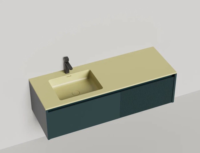 Подвесная тумба domino 1400, шпон, под встраиваемую раковину, Salini арт. 27D214IN