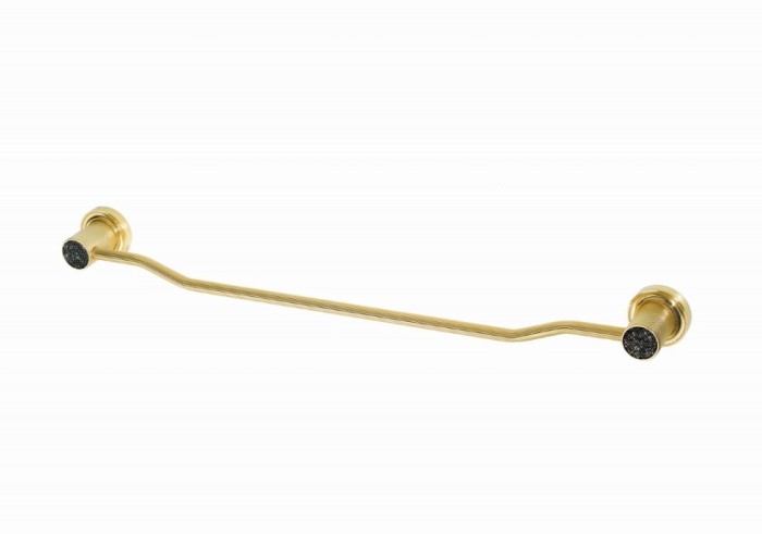 Держатель для полотенца black gold, Boheme Royal cristal - 10922-G-B