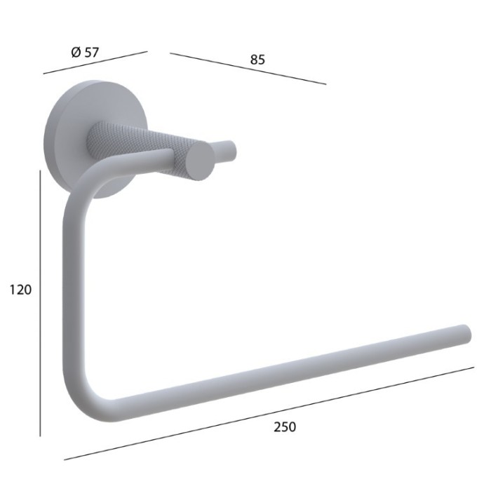 Полотенцедержатель matt gold, Boheme Uno - 10975-MG