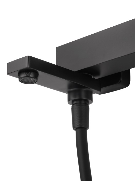 Смеситель для ванны с душем, Wonzon & Woghand Cube, WW-88639016-MB цвет: черный