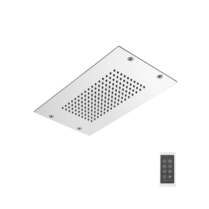 Fima Carlo Frattini Верхний душ Modular 350х200 мм., встраиваемый в потолок, LED подсветка для хромотерапии с 8 цветами, Wellness, F2825CR цвет: хром