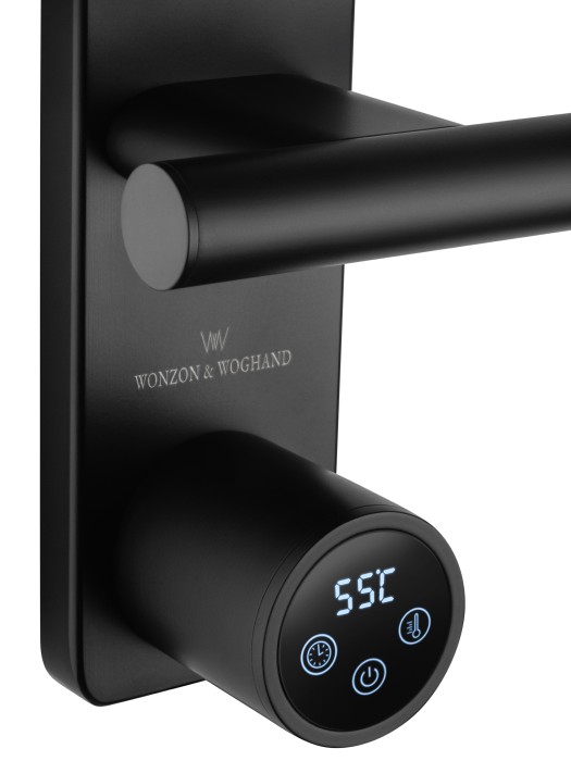 Полотенцесушитель электрический, Wonzon & Woghand Nurnberg, WW-AL345-MB цвет: черный