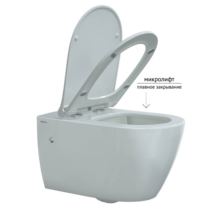 Комплект унитаза MASCON Rimless с инсталляцией NOVUM, кнопка L5, сиденье Toma Slim SO, Berges арт. 043217