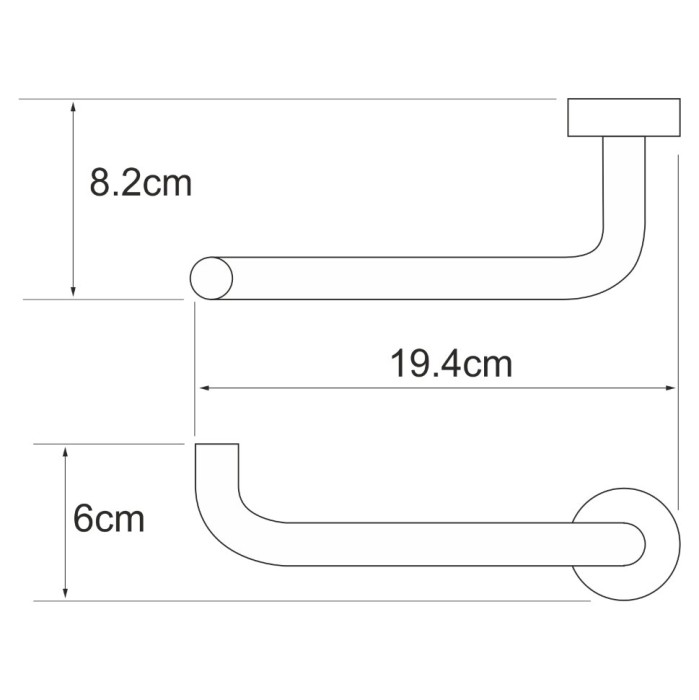 Держатель туалетной бумаги WasserKRAFT Donau К-9400 арт. K-9496