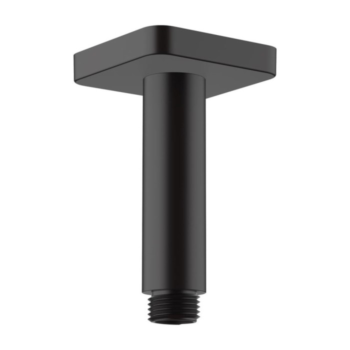 Душевой кронштейн потолочный 100 мм Vernis Shape Hansgrohe, черный арт. 26406670