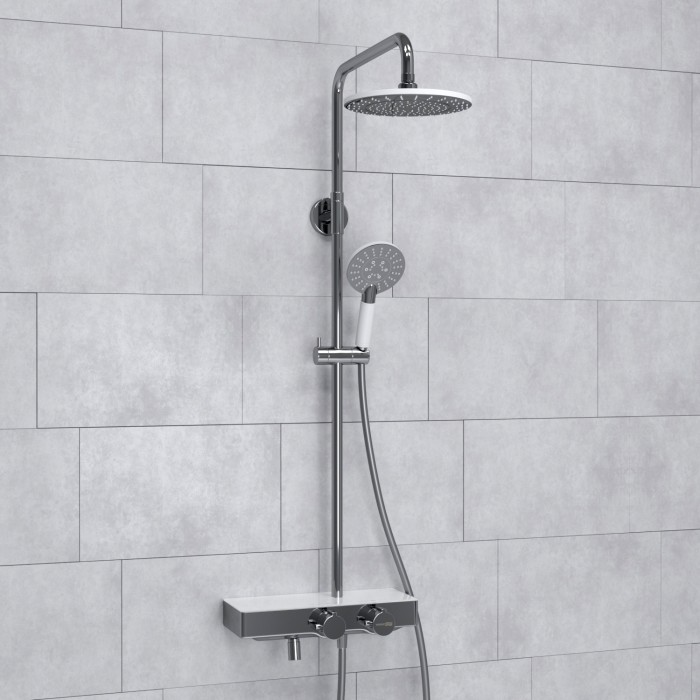 Душевая система с термостатическим смесителем WasserKRAFT арт. A113.067.058.CH Thermo