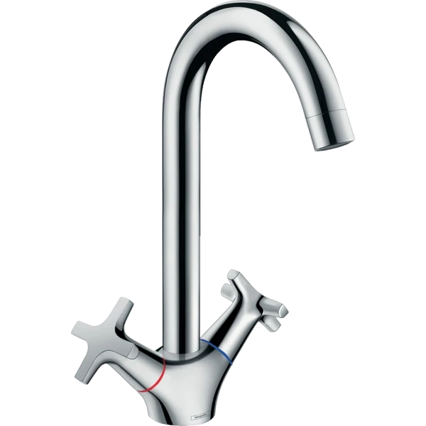Смеситель для кухни, двухвентильный, Eco, Hansgrohe Logis M32, хром арт. 71283000