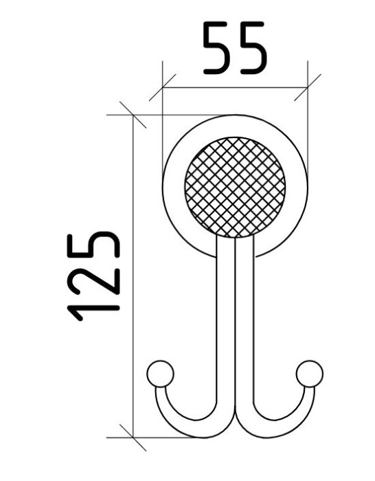 Крючок, Royale cristal, Boheme 10926-BR