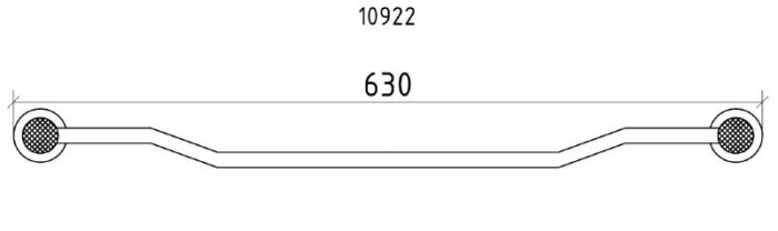 Полотенцедержатель, Royal cristal, Boheme 10922-BR