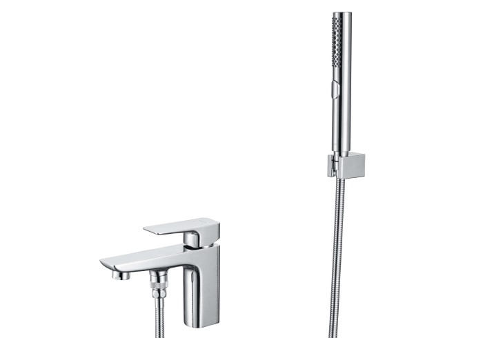 Смеситель врезной на борт ванны на 1 отв., Aquatek Вега, хром арт. AQ1044CR