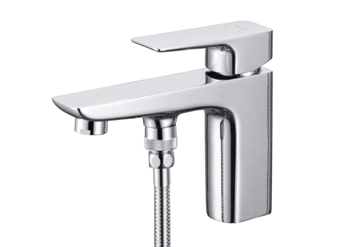 Смеситель врезной на борт ванны на 1 отв., Aquatek Вега, хром арт. AQ1044CR