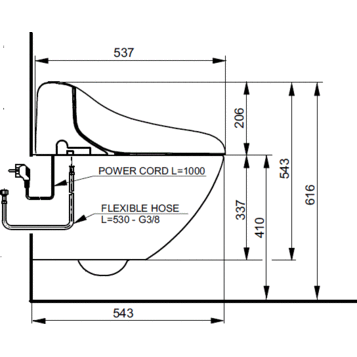 Унитаз подвесной, TOTO, CW882Y цвет: белый