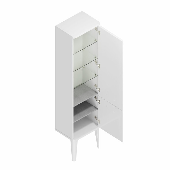 Пенал напольный, подвесной 150см, Pompei Kerama Marazzi, белый - PO.N.150\WHT