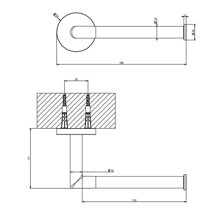 Держатель т/б, подвесной, Gessi Tondo, black metal brushed pvd арт. 63655#707