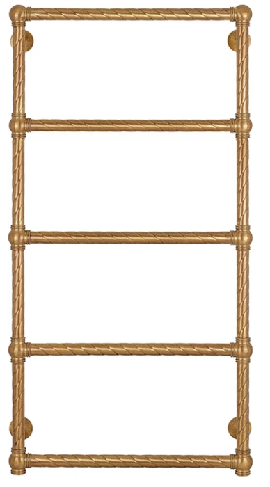 Полотенцесушитель электрический 60x100 Фалерони 1 Trenza латунь Secado арт. 4603777466404
