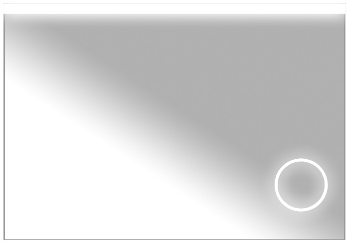 Зеркало 1000х700 сенсорный выключатель с функцией диммера, увеличительное зеркало, Azario Viva - AZ-Z-027CS