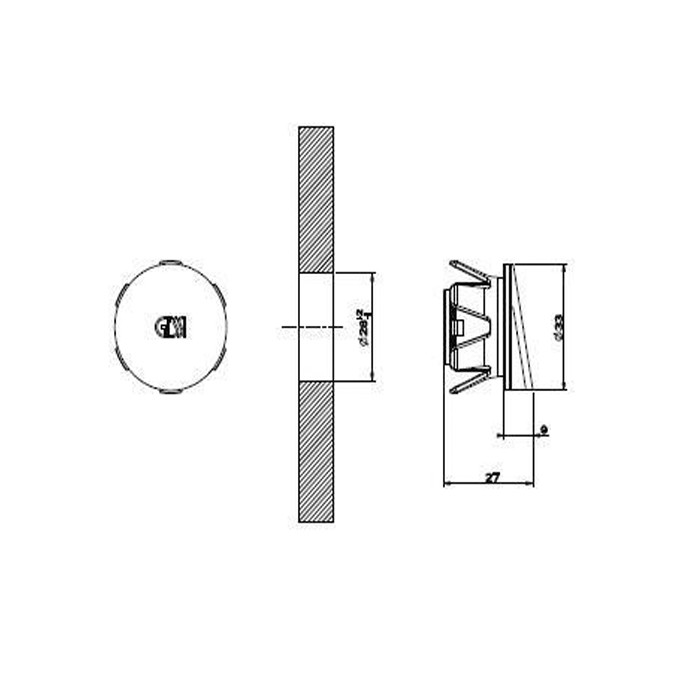Декоративная накладка для лива, Gessi Cono, 37585#031 цвет: хром