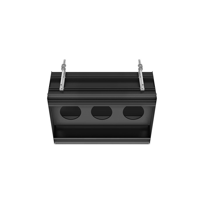 Профиль линейный 670 мм, для 3 модулей, установка Easy-Fix, Gessi Binario, black xl арт. 61125#299