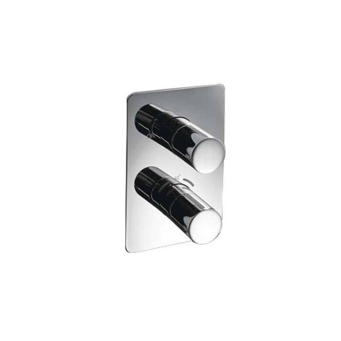 Внешняя часть термостатического смесителя с 2 выходами, Giulini Termostatici, хром арт. 8276-EP