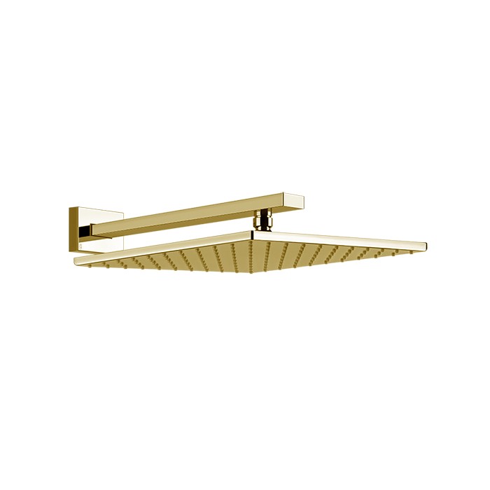 Верхний душ 30х30см., подвесной, Gessi Rettangolo, gold pvd арт. 15185#246