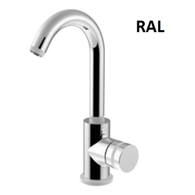 Смеситель для раковины, поворотный излив, однорычажный, Giulini My ring, RAL арт. MR0085/SCCC