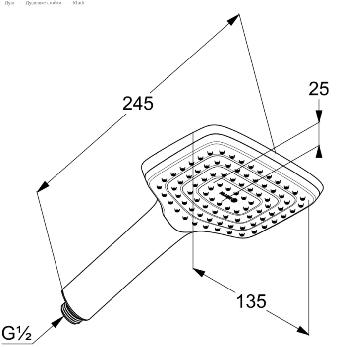 Душевая стойка Kludi Cockpit Discovery цвет хром арт. 8020091-00