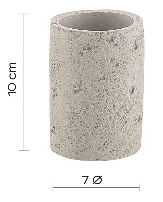 Настольный стакан Ginevra Gedy, GN98(08) цвет: серый