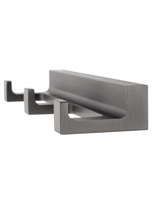 Вешалка с 3 крючками для ванной, Wonzon & Woghand Eclipse, WW-9135-GM цвет: графит