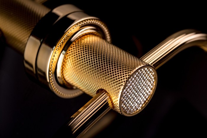 Полотенцедержатель кольцо black gold, Boheme Royal cristal - 10925-G-B