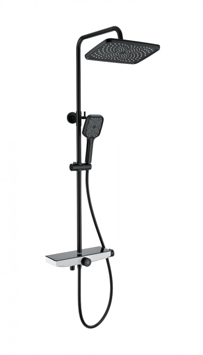 Душевая система с термостатом, Wonzon &amp; Woghand, WW-B3098-A-MB цвет: черный