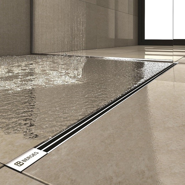 Душевой лоток BERGES SUPER Slim 800, хром глянец, S-сифон D50/105 H50, арт.091054