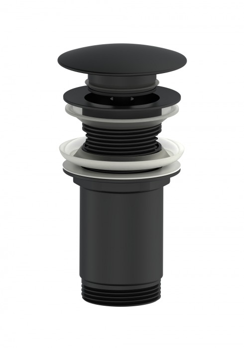 Донный клапан для раковины 1 1/4, Wonzon &amp; Woghand, WW-88SS09-MB цвет: черный