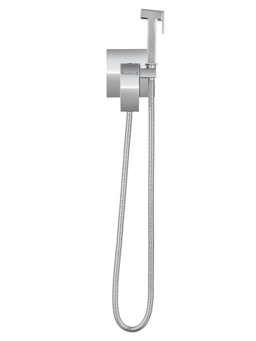 Смеситель с гигиеническим душем встраиваемый, Wonzon & Woghand Cube, WW-88829016-CR цвет: хром