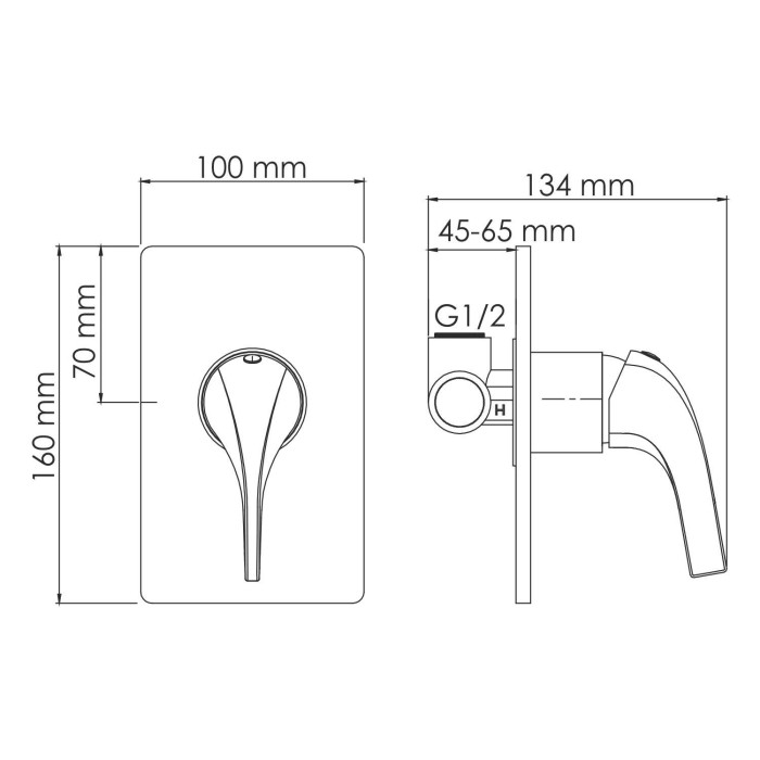 Смеситель для душа Sauer 7100 WasserKRAFT арт. 7151