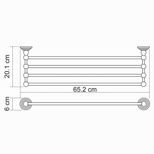 Полка для полотенец WasserKRAFT Isar K-7300 арт. K-7311