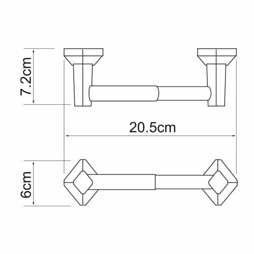 Держатели для 2-х навесных полок WasserKRAFT арт. K-1122