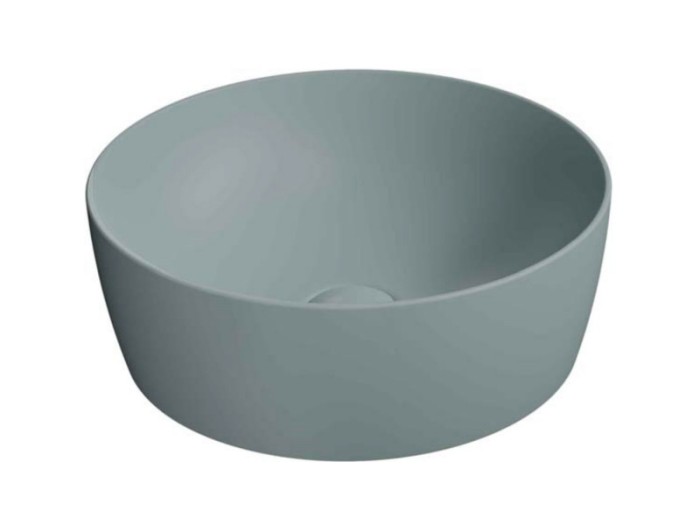 Раковина накладная 40х40х14 см, цвет ghiaccio matte, санфаянс, Color-elements GSI арт. 903915