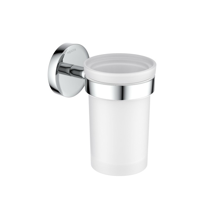 Стакан с держателем, Aquatek Европа, хром арт. AQ4104CR