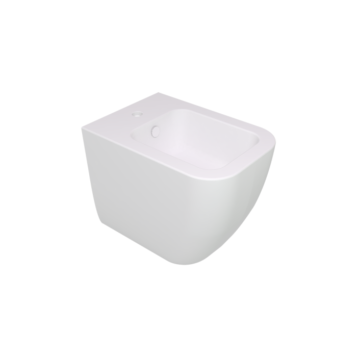 Биде приставное белый глянцевый, GSG Ceramic Design Brio, BRBI01000