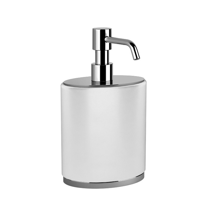 Дозатор для мыла настольный, Gessi Ovale, белый/хром арт. 25339#031