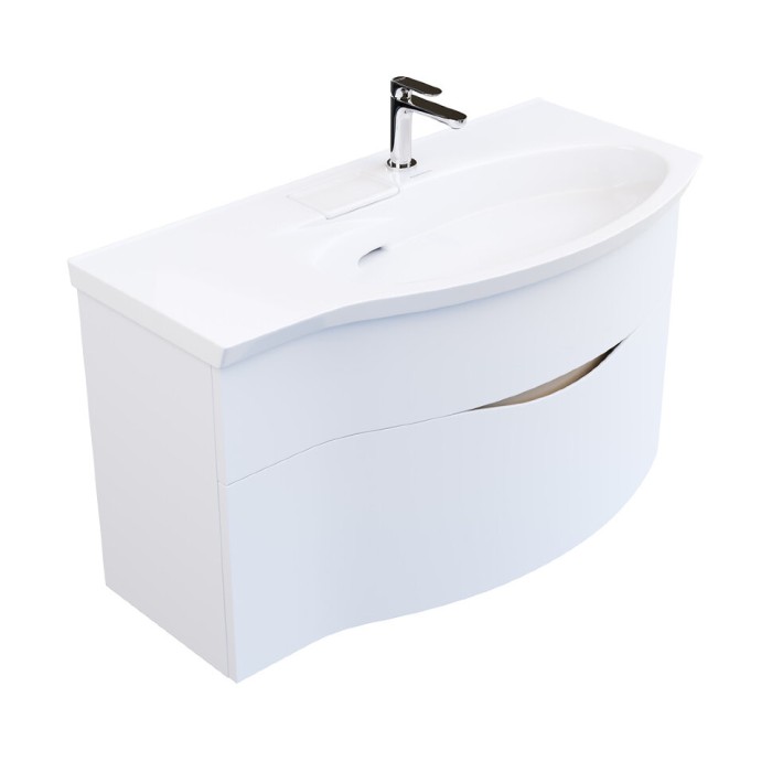 Тумба 100 см праваясм, Riva Kerama Marazzi, белый - RV.100Rh\WHT.M