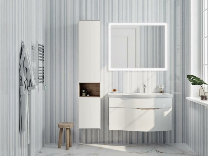 Тумба 100 см праваясм, Riva Kerama Marazzi, белый - RV.100Rh\WHT.M