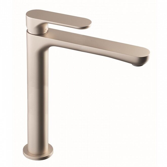 Однорычажный смеситель для раковины высокий без донного клапана, Ole Kerama Marazzi, бежевый - 69415KM.M0.070