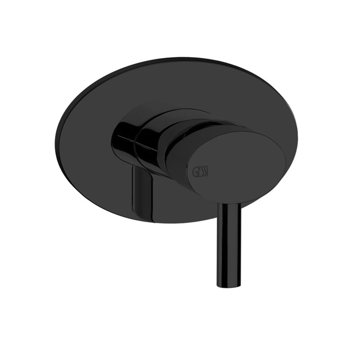 Встраиваемый однорычажный смеситель без излива, внешняя часть, Gessi Ovale, black xl арт. 23110#299