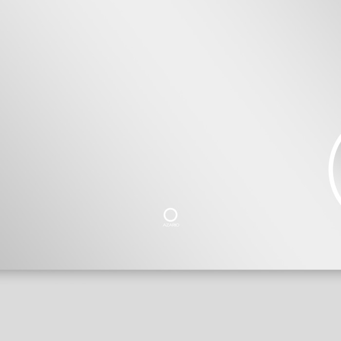 Зеркало 1000х700 сенсорный выключатель с функцией диммера, увеличительное зеркало, часы, Azario Viva - AZ-Z-033CS