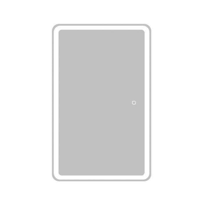 Зеркальный шкаф 50x80, прямоугольный, со встроенной подсветкой и сенсорным выключателем, BelBagno Marino арт. SPC-MAR-500/800-1A-LED-TCH