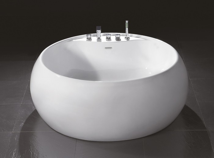 Акриловая ванна 155x155, отдельностоящая, круглая, BelBagno, белая арт. BB30-1550