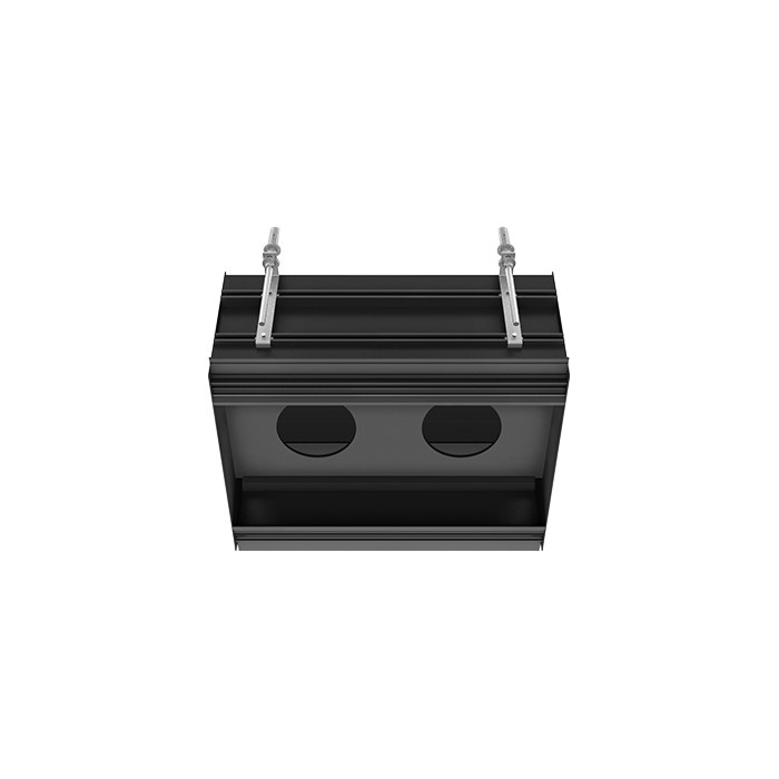 Профиль линейный 460 мм, для 2 модулей, установка Easy-Fix, Gessi Binario, black xl арт. 61123
