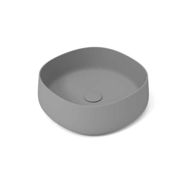 Накладная раковина, 45x45x15см, Olympia ceramica Paddle, серый матовый арт. PAD4B42003